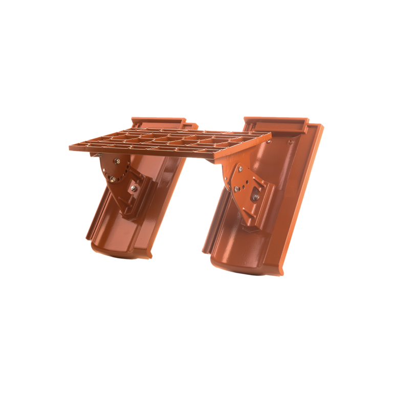 Gefertigt aus hochwertigem Aluminium, ermöglicht der Kurzrost für den Reformziegel Z7v eine sichere Dachbegehung und bietet stabilen Stand.
