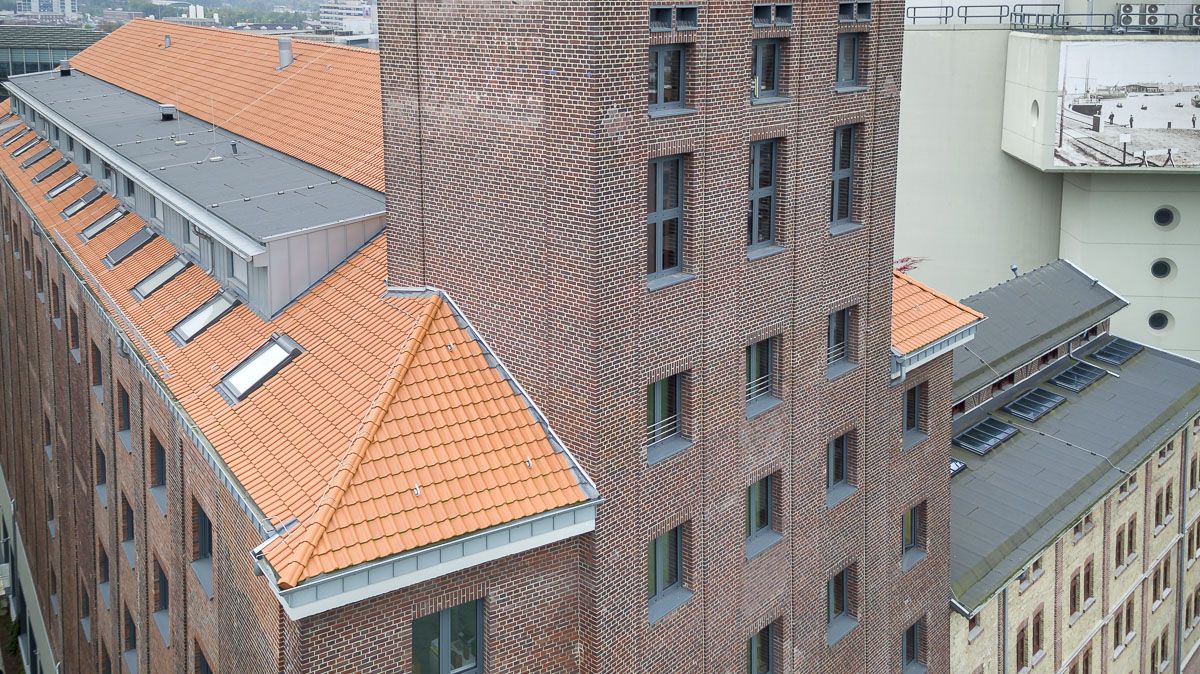 Rhenusspeicher mit Dachziegel J13v in Münster