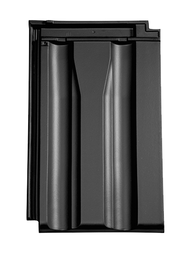 Doppelmuldenfalzziegel D10 in anthrazit