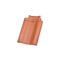 Als linker Abschluss von Ortgang, aufgehenden Bauteilen oder Dachfenstern ist der Doppelwulstziegel die ideale Alternative zum Ortgang ohne Schenkel.