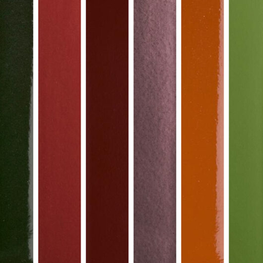 Farbkacheln mit den Farben unserer Tondachziegel