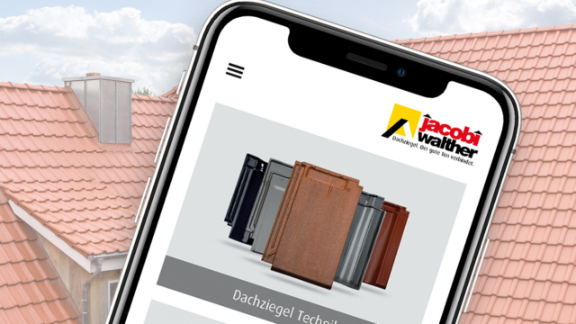 Bild von App mit technischen Daten zu den Dachziegeln von Jacobi