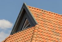 Landhaus mit Fachwerk und dem Hohlfalzziegel Z5