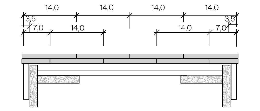 Skizze von Zahnleiste Turmbiber