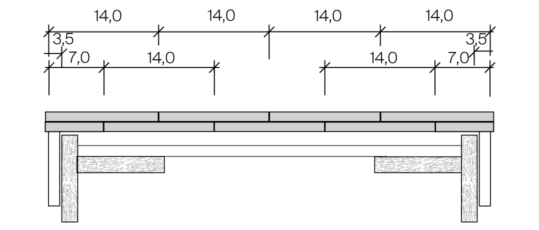 Skizze von Zahnleiste Turmbiber