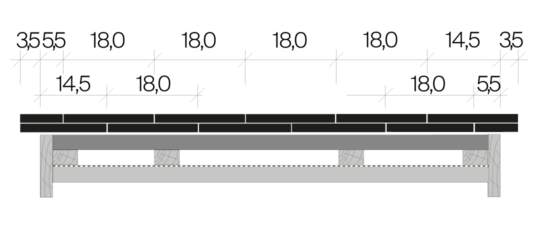 1 1/2 Ortgang Biberschwanzziegel