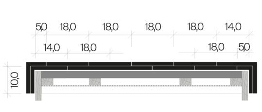 6er Ortgang Biberschwanzziegel