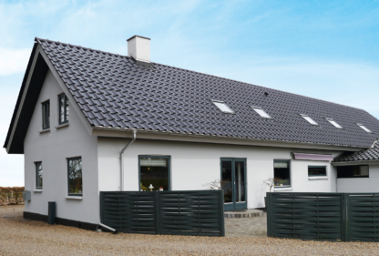 Einfamilienhaus mit Z9 in edelnero auf dem Dach