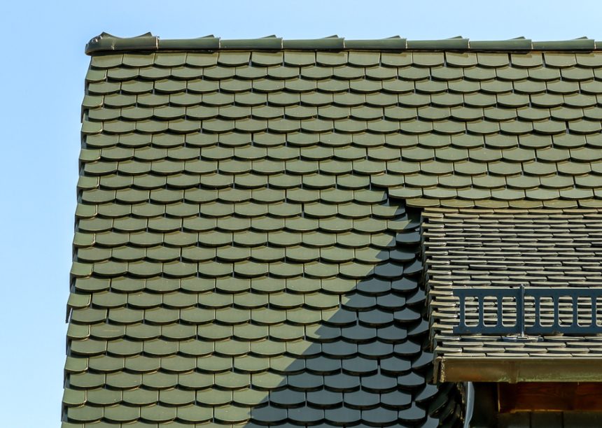 Saniertes Einfamilienhaus mit Biberschwanzziegel in tannengrün