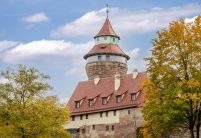 Kaiserburg in Nürnberg mit Biberschwanzziegel Rautenspitz gedeckt