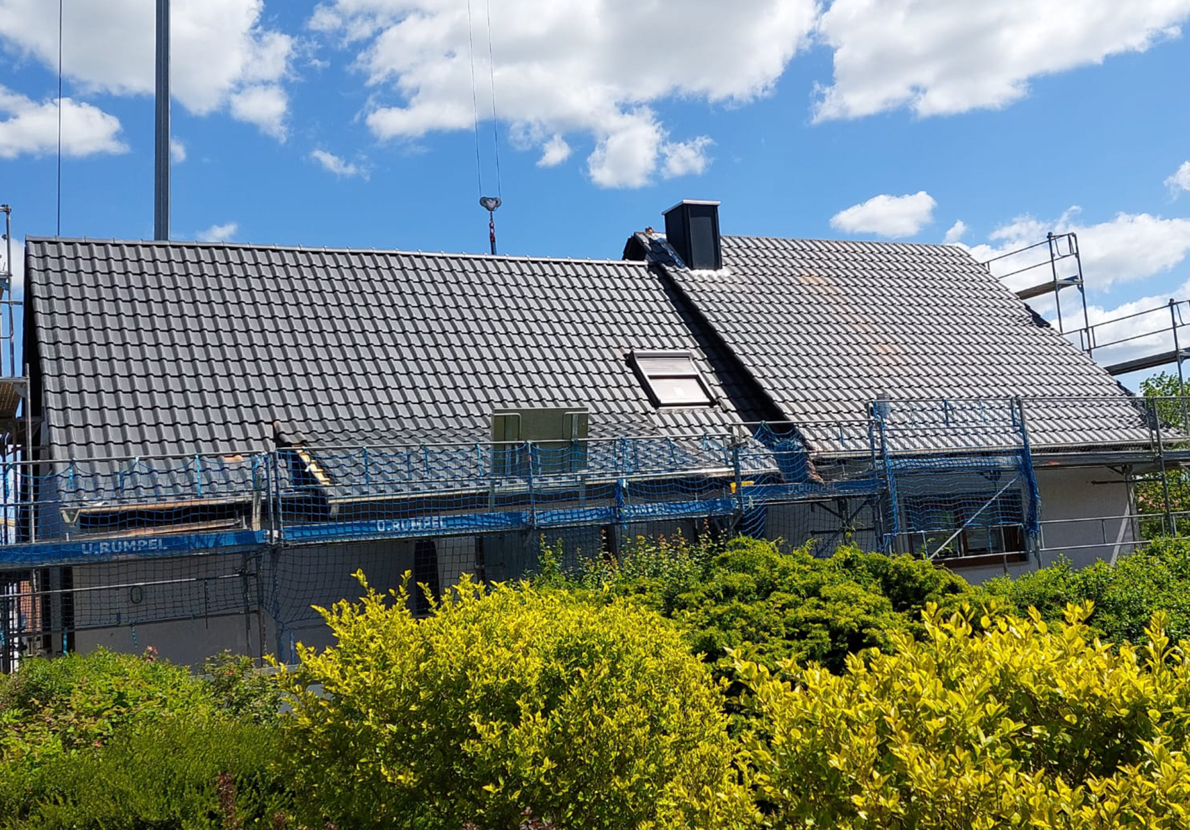 Einfamilienhaus mit Dachziegeln von Jacobi