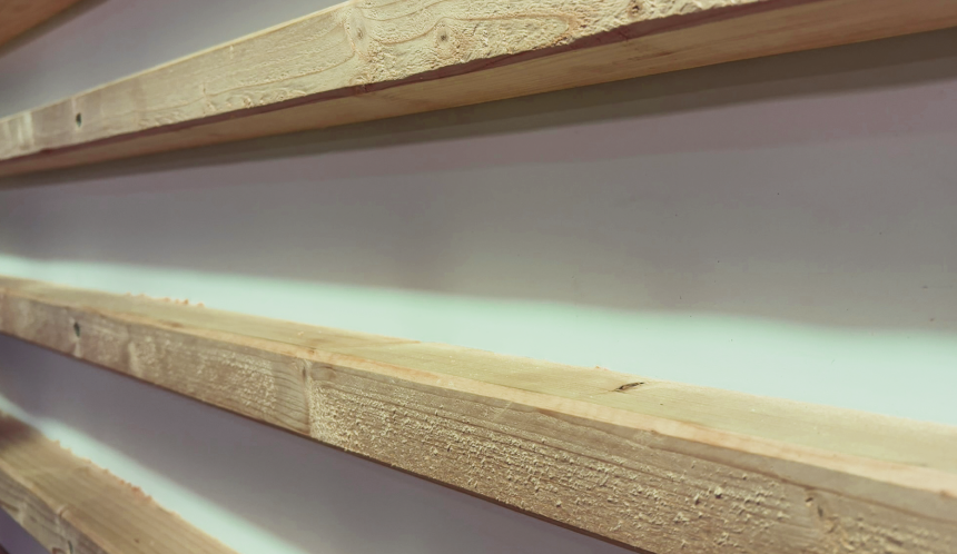 Standeinblick für die Messe Dach+Holz in Köln