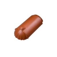 Stilvoller Gratabschluss: Der zylindrische Gratanfänger mit Muschelornament.