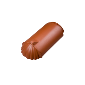 Stilvoller Gratabschluss: Der zylindrische Gratanfänger mit Muschelornament.