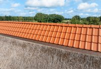 Bauernschänke mit J11v in altrot mit Blick auf den First