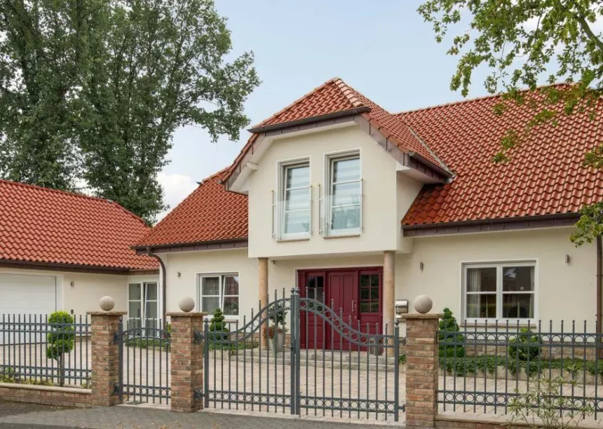 Einfamilienhaus gedeckt mit Hohlfalzziegel Z5 »variwell«