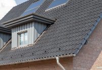 Modernes Reihenhaus mit dem Hohlfalzziegel Z5