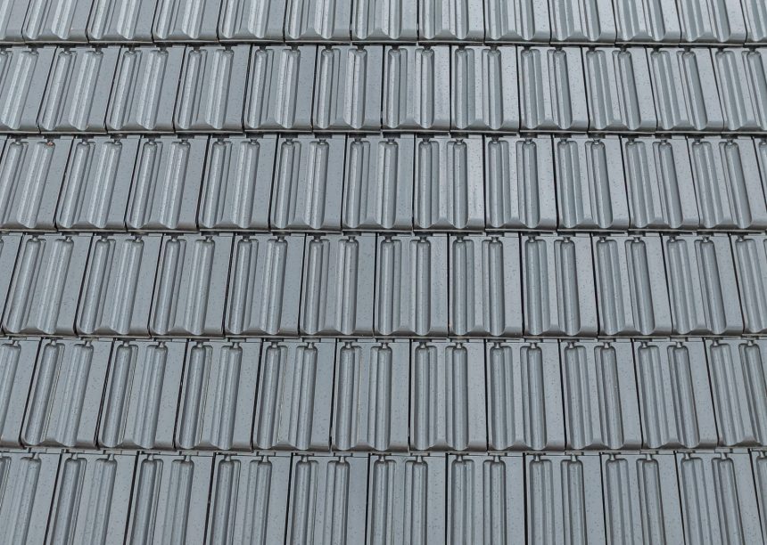 Tradition, Doppelmulde von Jacobi Dachziegel, auf saniertem EFH im Detail das Deckbild