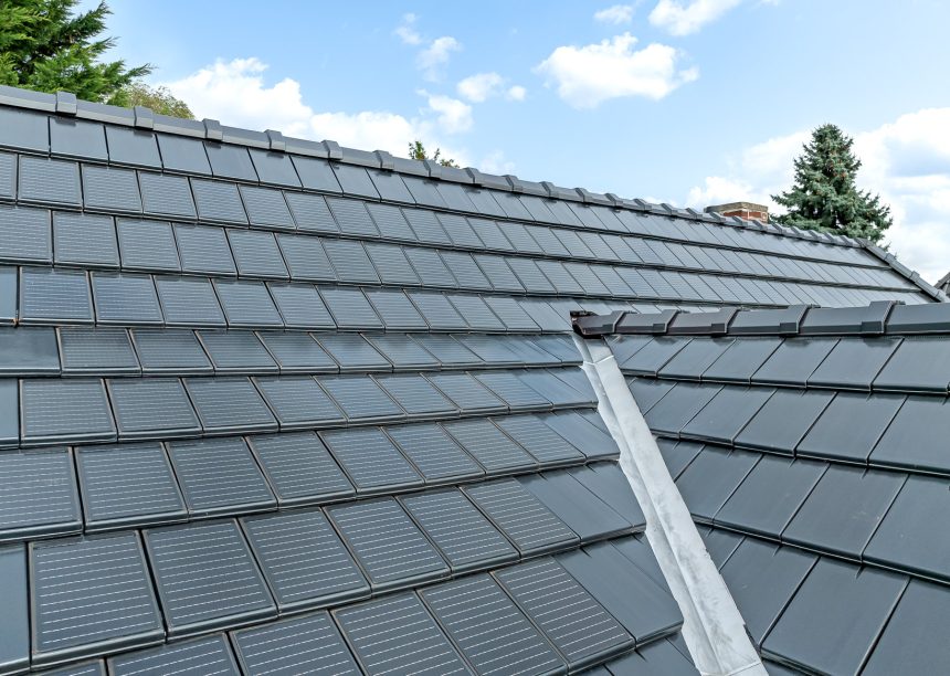 Dachdetails von Flachziegel Stylist und Solarziegel Stylist-PV von Jacobi Dachziegel