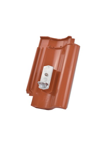 Grundpfanne von Hohlfalzziegel Z5 mit Solarträger K2 zur PV-Befestigung