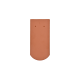 Biberschwanzziegel 18x38 Rundschnitt in der Farbe naturrot