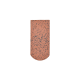 Biberschwanzziegel 18x38 Rundschnitt in der Farbe fleckfarbig