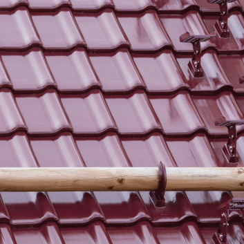 Dachdetail mit nichtkeramischen Zubehör von Jacobi