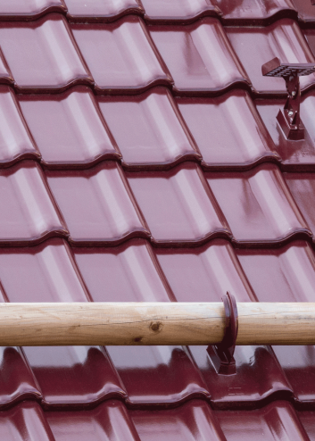 Dachdetail mit nichtkeramischen Zubehör von Jacobi