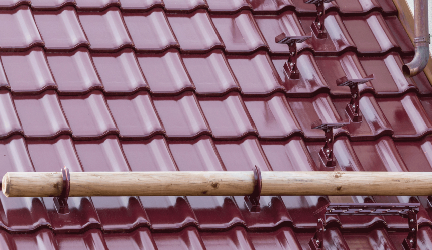 Dachdetail mit nichtkeramischen Zubehör von Jacobi